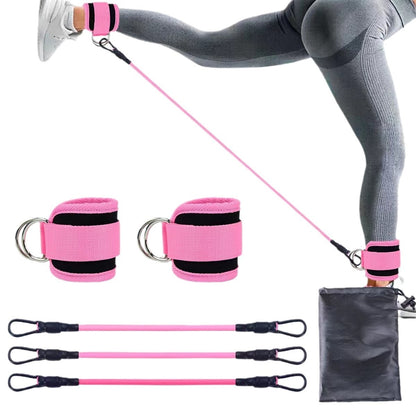 Ankle Strap Resistance Bands Hip Leg Strength Pull Rope Fitness Elastic Training Home Yoga Pilate Crossfit Workout Gym Equipment