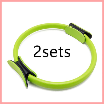 Yoga Fitness Pilates Ring Women Girls Circle Magic Dual Exercise Home Gym Workout Sports Lose Weight Body Resistance