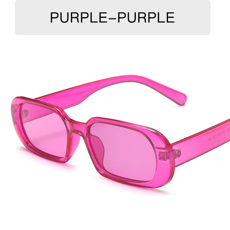 Retro Small Frame Sunglasses Colorful Fashion Sunglasses
