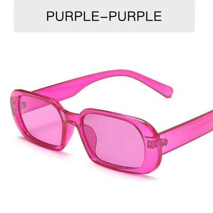 Retro Small Frame Sunglasses Colorful Fashion Sunglasses