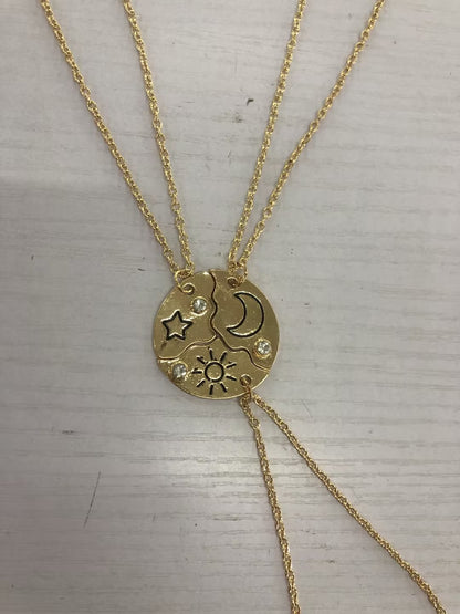 Sun, Moon And Star Pendant Set, Best Friend, Best friend, Friendship Couple Necklace, Fashion Jewelry