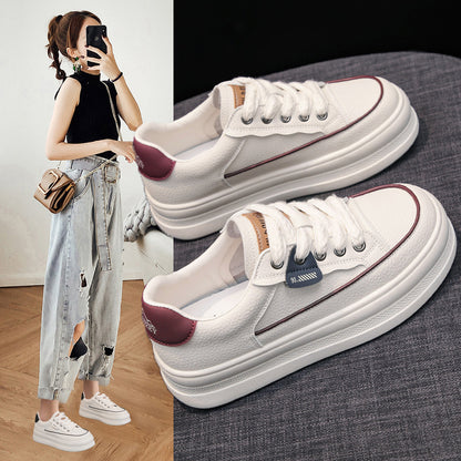 Flat All-Match Sports Casual White Shoes For Women