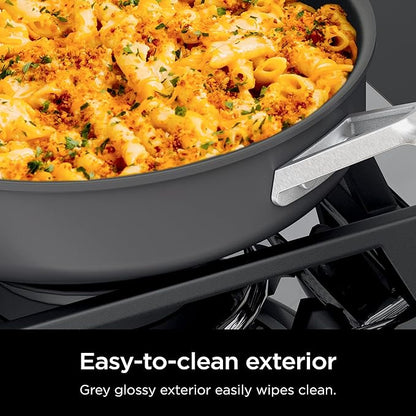 Ninja Pots and Pans Set Non Stick | Comfort Grip 10-Piece Cookware Set with NeverStick | Frying Pan, Sauce Pan With Lid, Stock Pot with Lid, Nonstick, Dishwasher Safe, Oven Safe to 400°F, CW69010