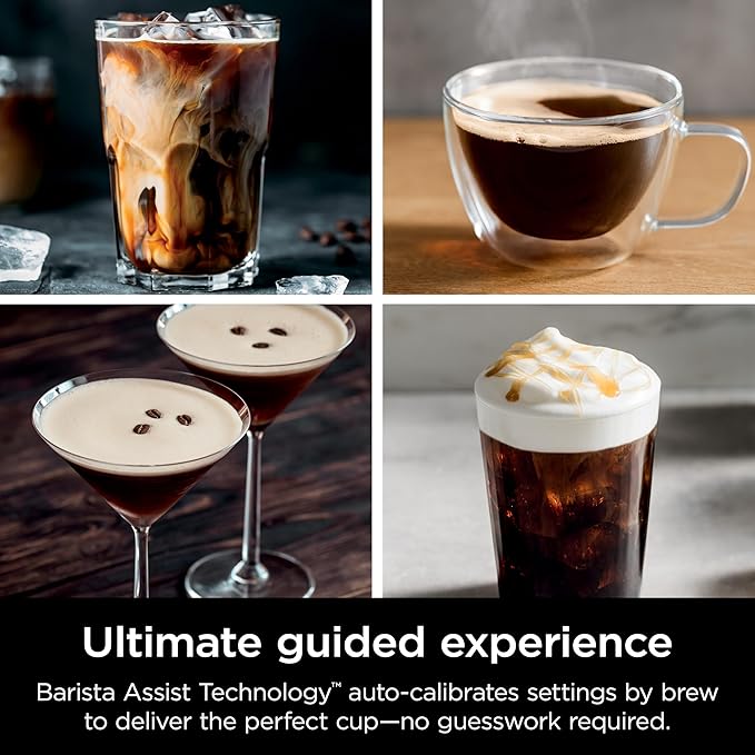 Ninja | Espresso Machine and Drip Coffee Maker| Luxe Café Premier Series | Integrated Coffee Grinder, Milk Frother, Assisted Tamper & Built-In Espresso Accessory Storage | Stainless Steel | ES601
