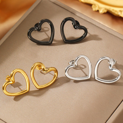 Cross-border Stainless Steel Non-fading Light Luxury Design Ear Studs