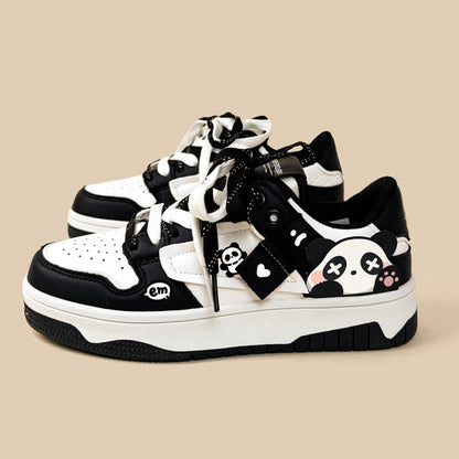 Women's Cute Wild Low-top Casual Panda Sneakers