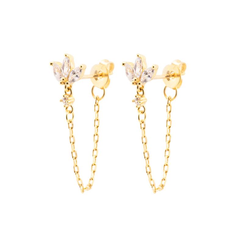 Luxury Butterfly Zircon Ear Stud Earring Fashion Trend