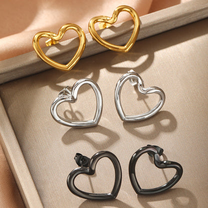 Cross-border Stainless Steel Non-fading Light Luxury Design Ear Studs