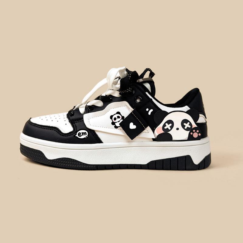 Women's Cute Wild Low-top Casual Panda Sneakers