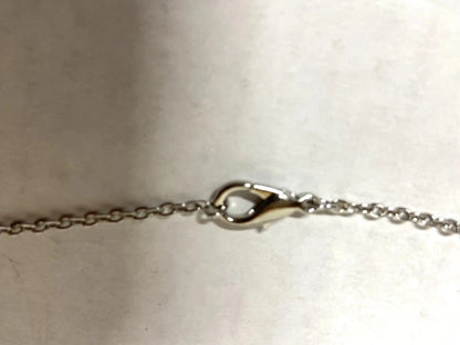 Silver Tone Triple Star Station Chain Necklace -18” long, 3 sets of stars