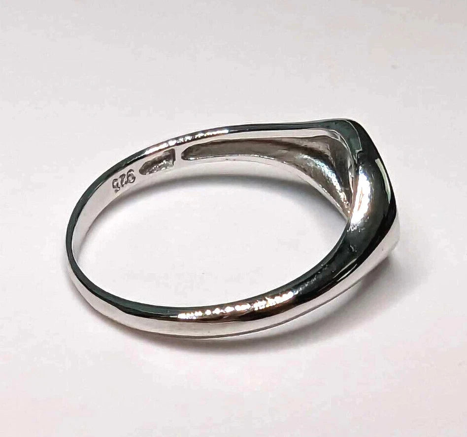 Women's Sterling Silver Sparkle Star Dainty Accent Stackable Ring Sizes 5-10 NEW