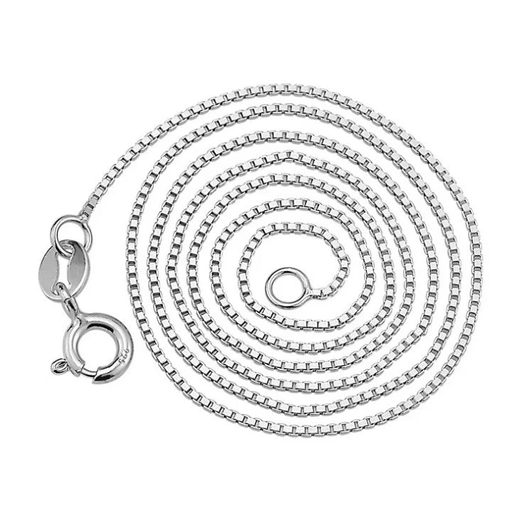 925 Sterling silver CZ Crescent Moon Star Pendant Necklace 18" Chain Gift PE54